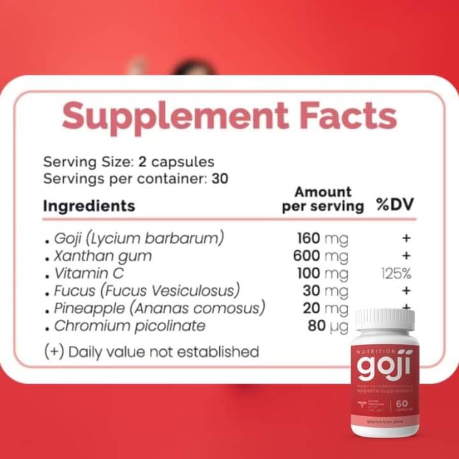 Ingrédients naturels Goji Nutrition – baies de goji, vitamines, compléments minceur